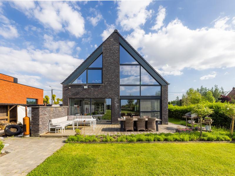 alleenstaande moderne nieuwbouwwoning Zarren 