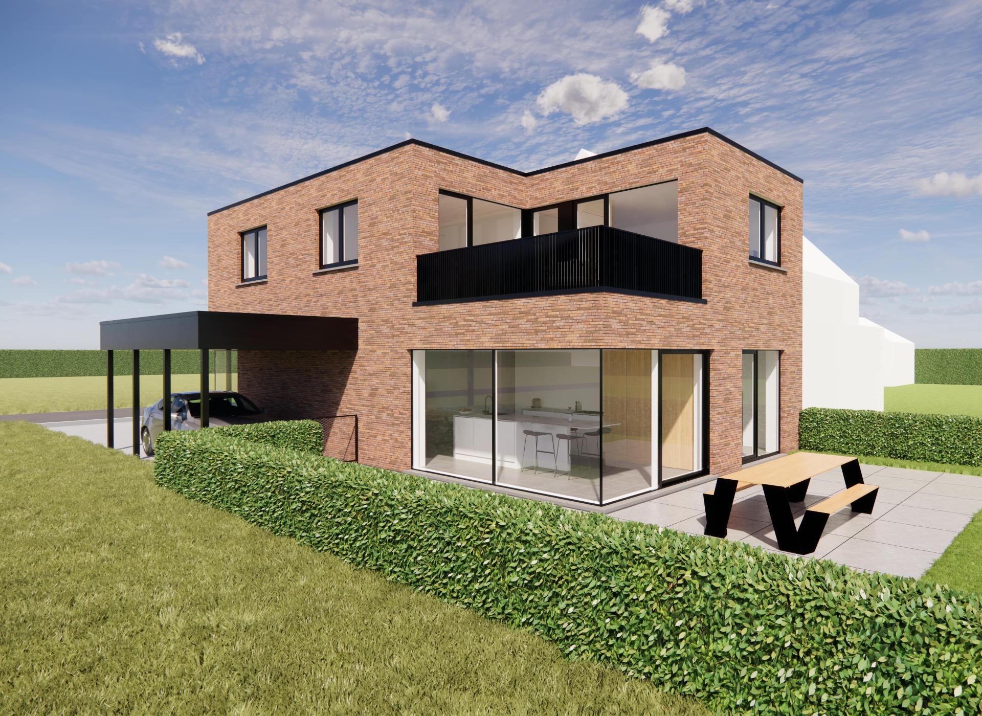 ontwerp moderne woning terras