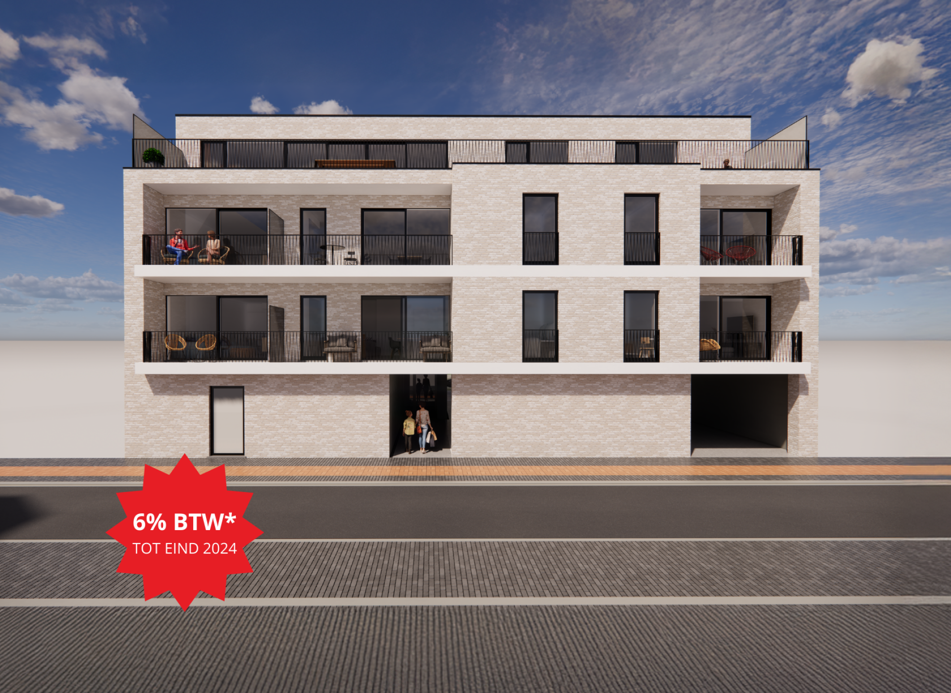 residentie Minerva Houthulst appartementen te koop 6% btw