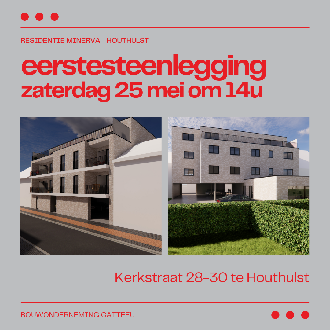 eerstesteenlegging residentie Minerva Houthulst 